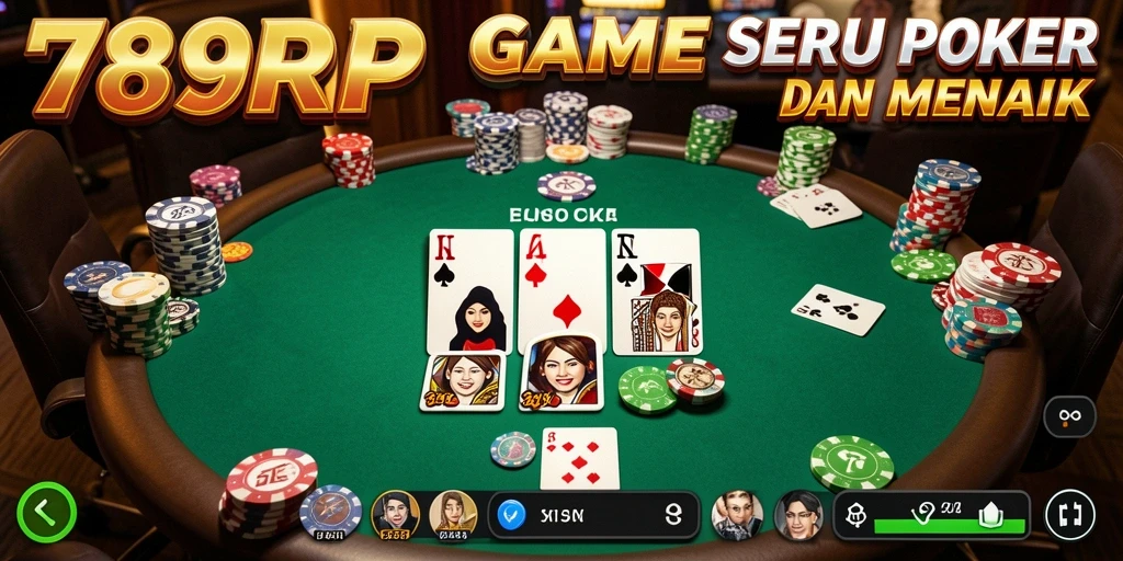 Screenshot gameplay Poker yang menampilkan aksi seru di 789RP.
