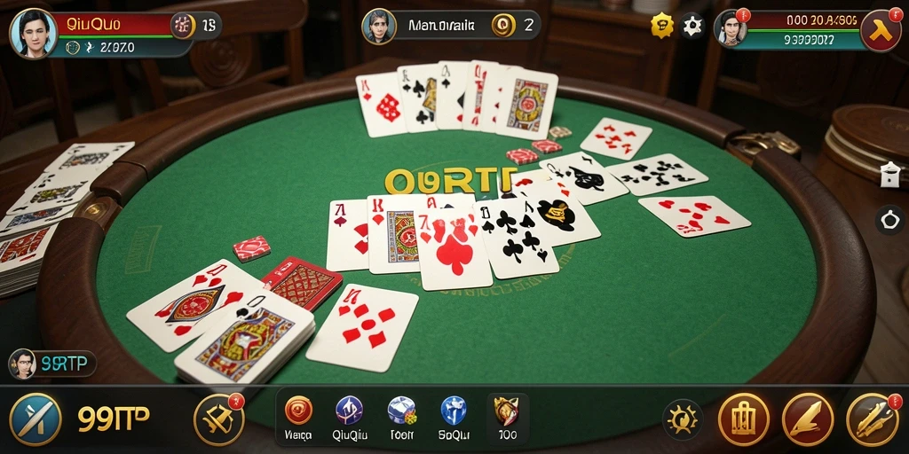 Screenshot gameplay menarik 99RTP menampilkan aksi QiuQiu yang mendebarkan.