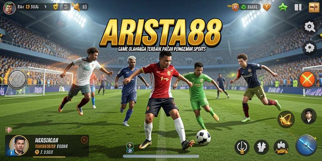 Tangkapan layar ARISTA88 menampilkan aksi seru dalam permainan olahraga.