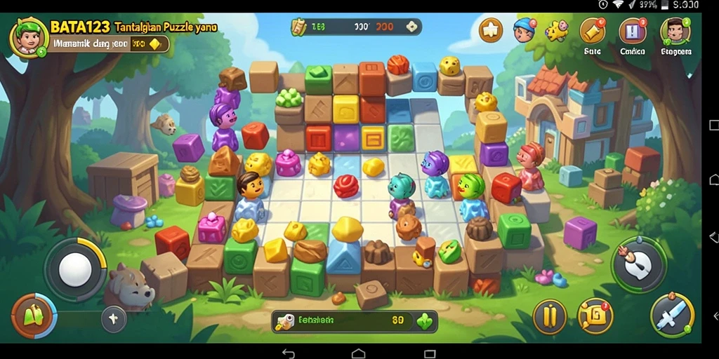 Tampilan gameplay menarik dari BATA123 dengan potongan puzzle yang berwarna.