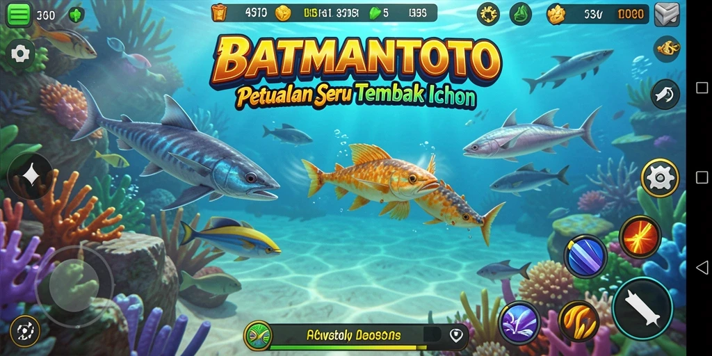 Tampilan gameplay BATMANTOTO yang menampilkan aksi memancing seru.