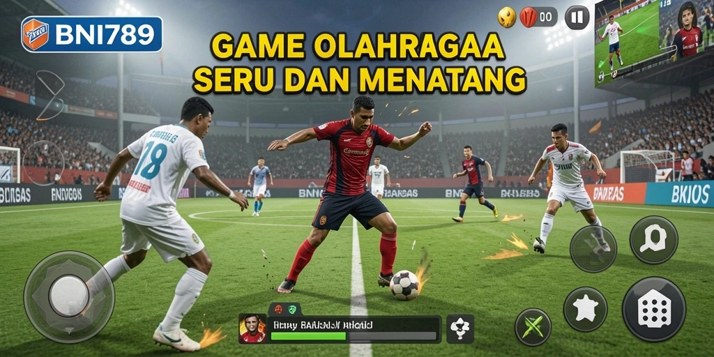 Tampilan gameplay BNI789 yang menegangkan saat bertanding.