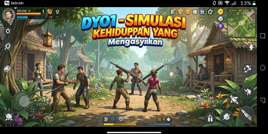 Tampilan dari gameplay DYO1 yang menarik dan interaktif.