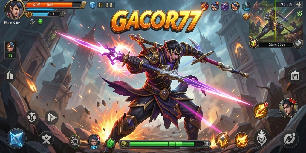 Gameplay seru GACOR77 dengan pertarungan mendebarkan.