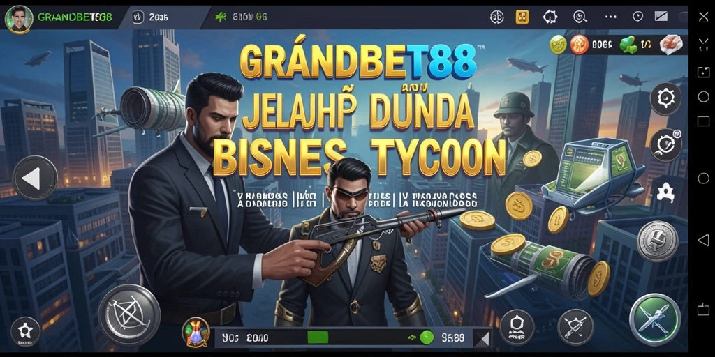 Tampilan gameplay <strong>GRANDBET88</strong> yang menarik dan penuh strategi Tycoon.