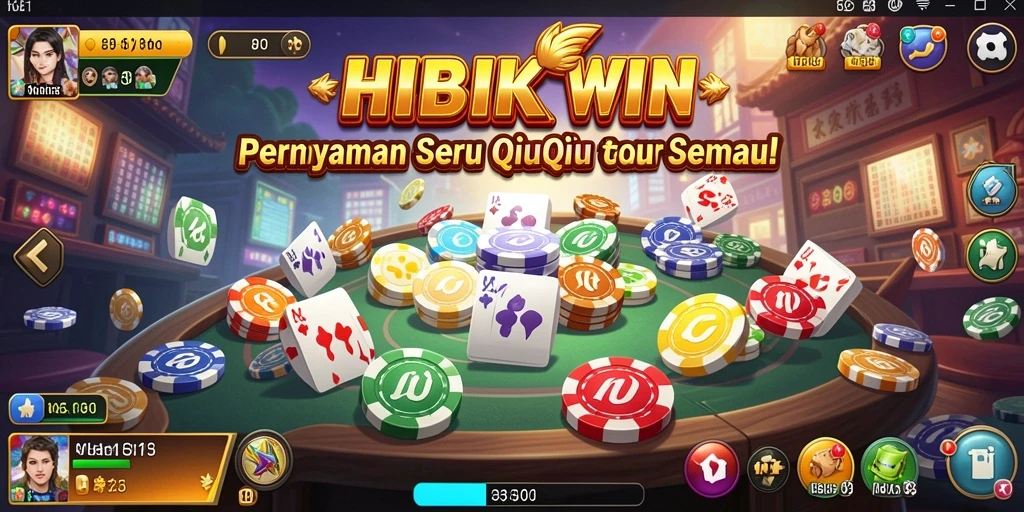 Tampilan gameplay HIBIKIWIN yang menegangkan dan seru.