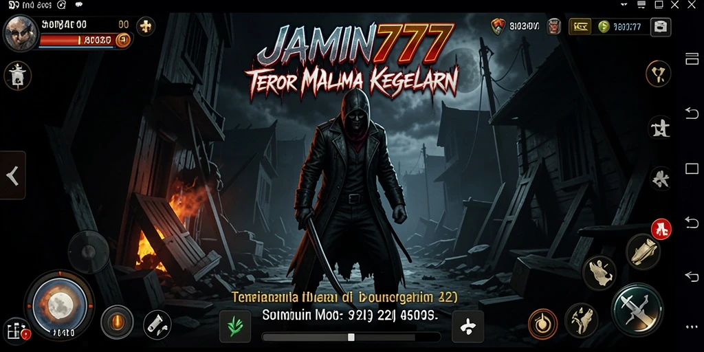 Screenshot gameplay menunjukkan aksi menegangkan dalam game horror.