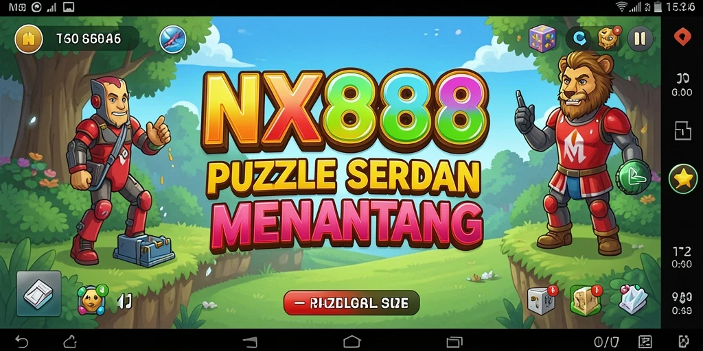 Tampilan gameplay utama NX888 yang seru dan menantang.
