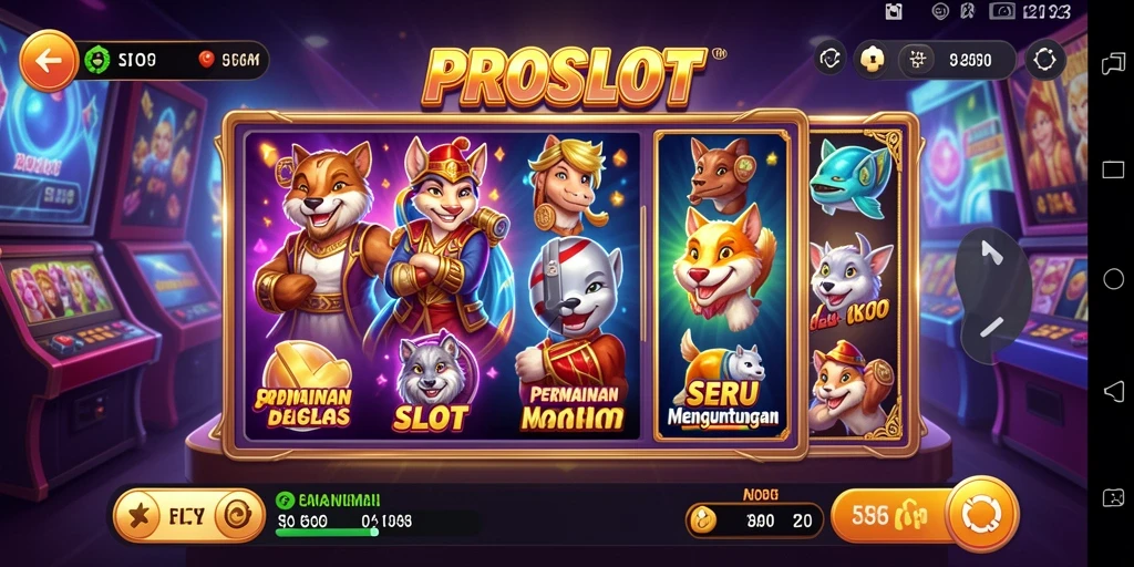 Tampilan gameplay PROSLOT yang seru dan menghibur.