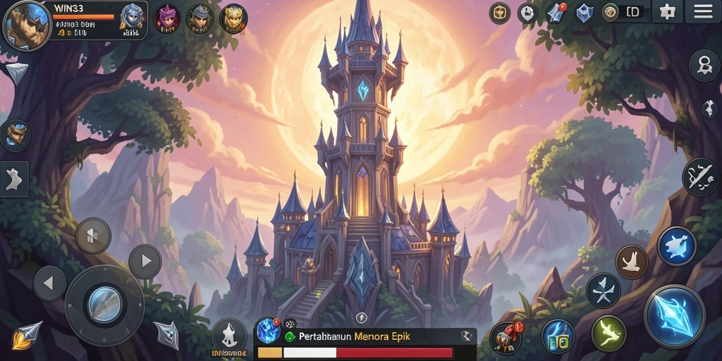 Gameplay intens Tower Defense dengan menara dan musuh yang bervariasi.